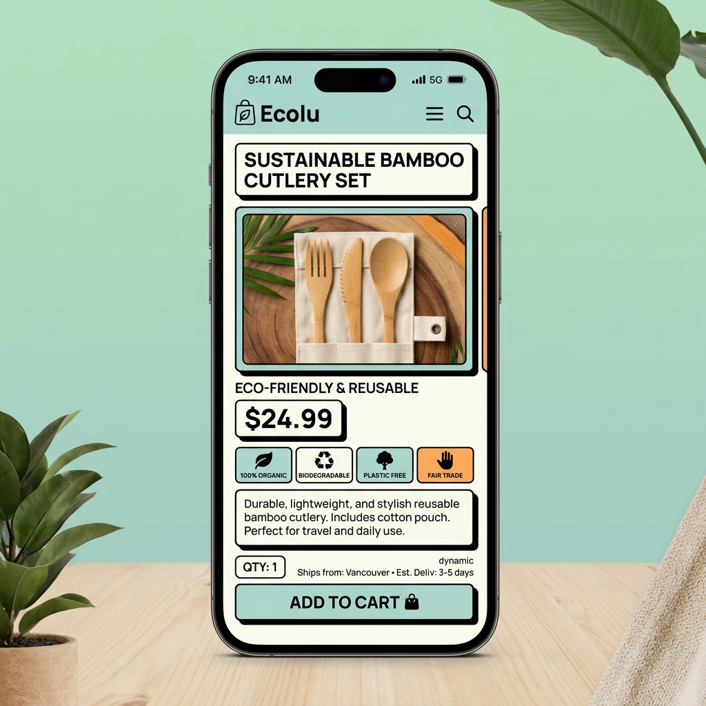 Ecolu Shopping Concept mockup preview