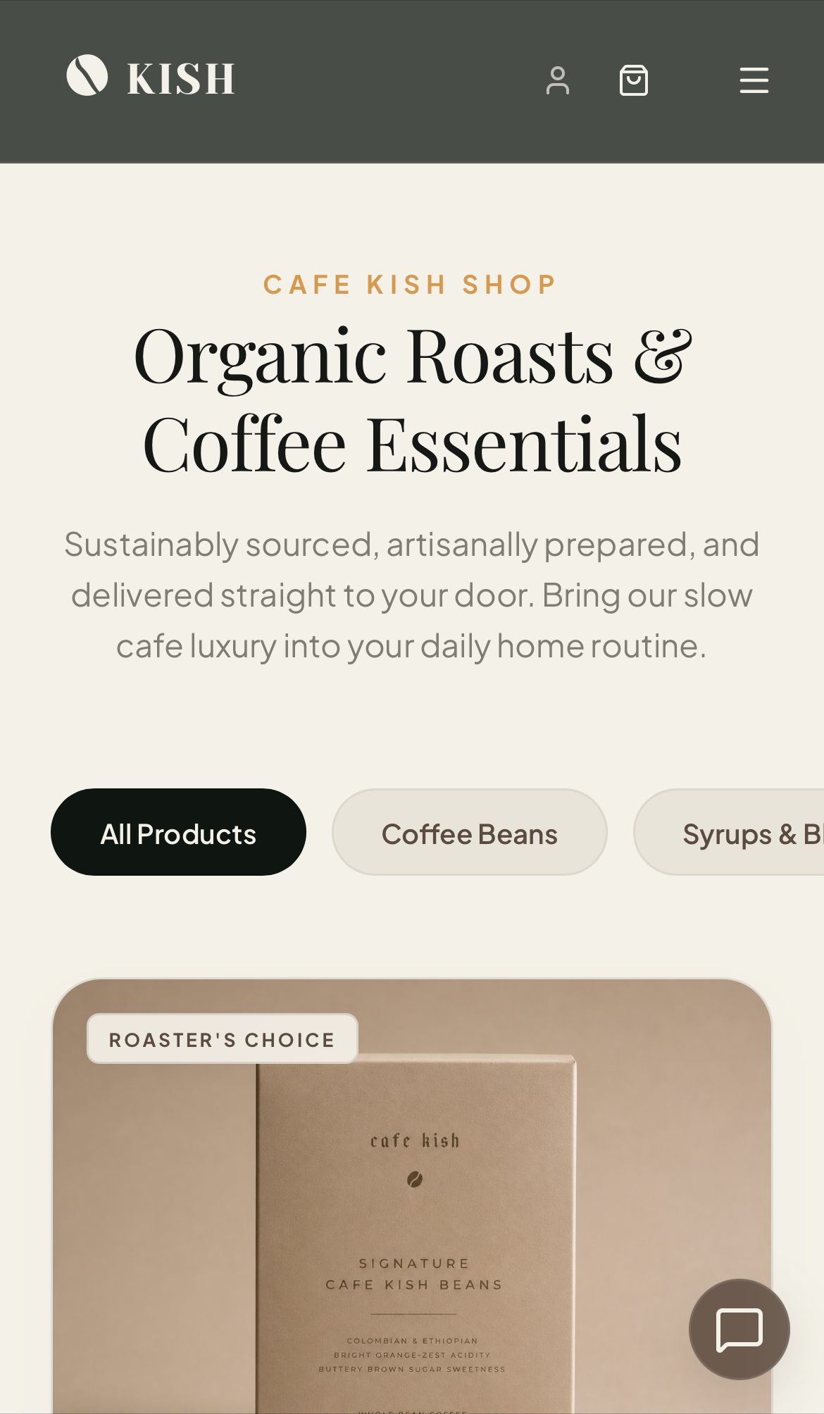 Cafe Kish Mobile Preview