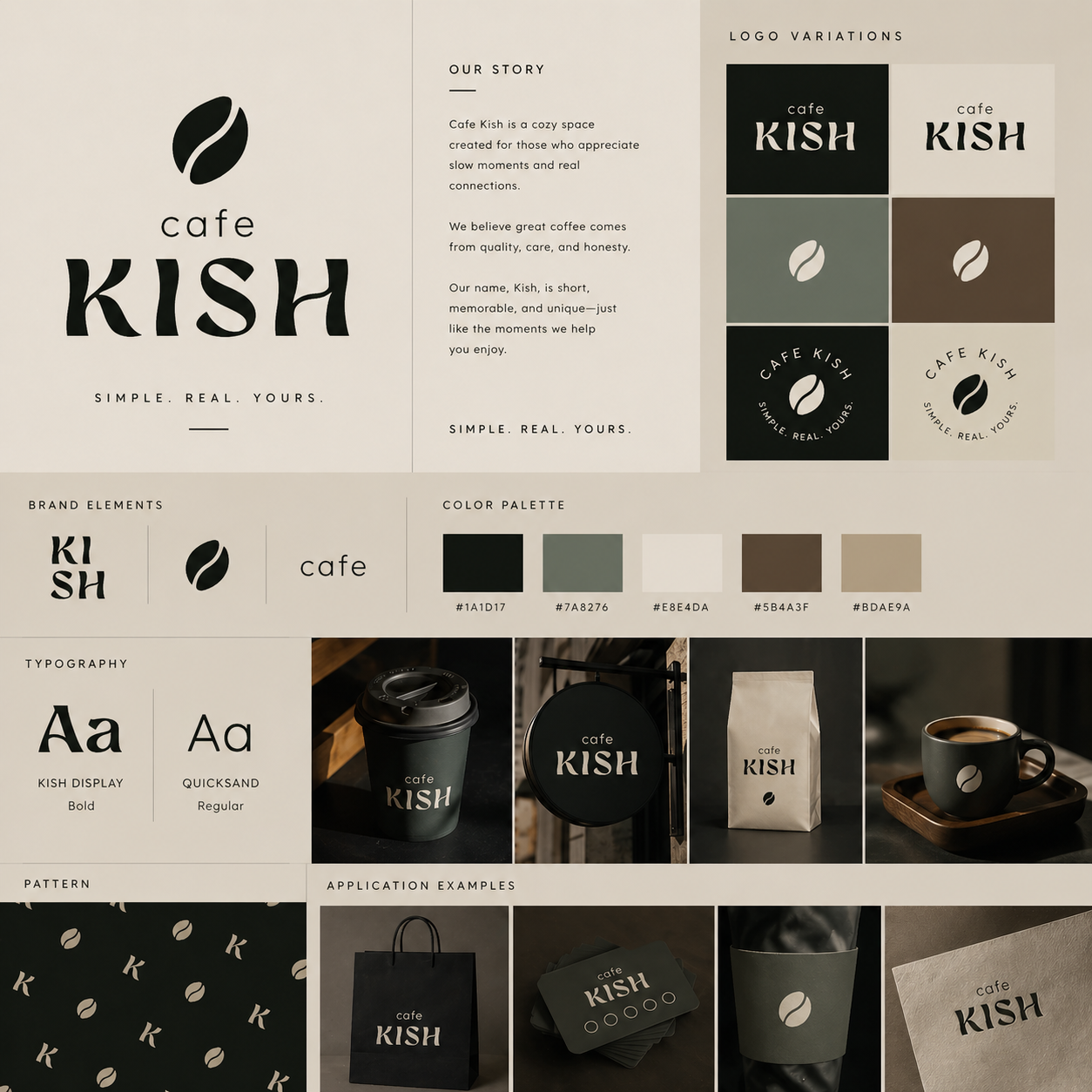 Cafe Kish Branding logo