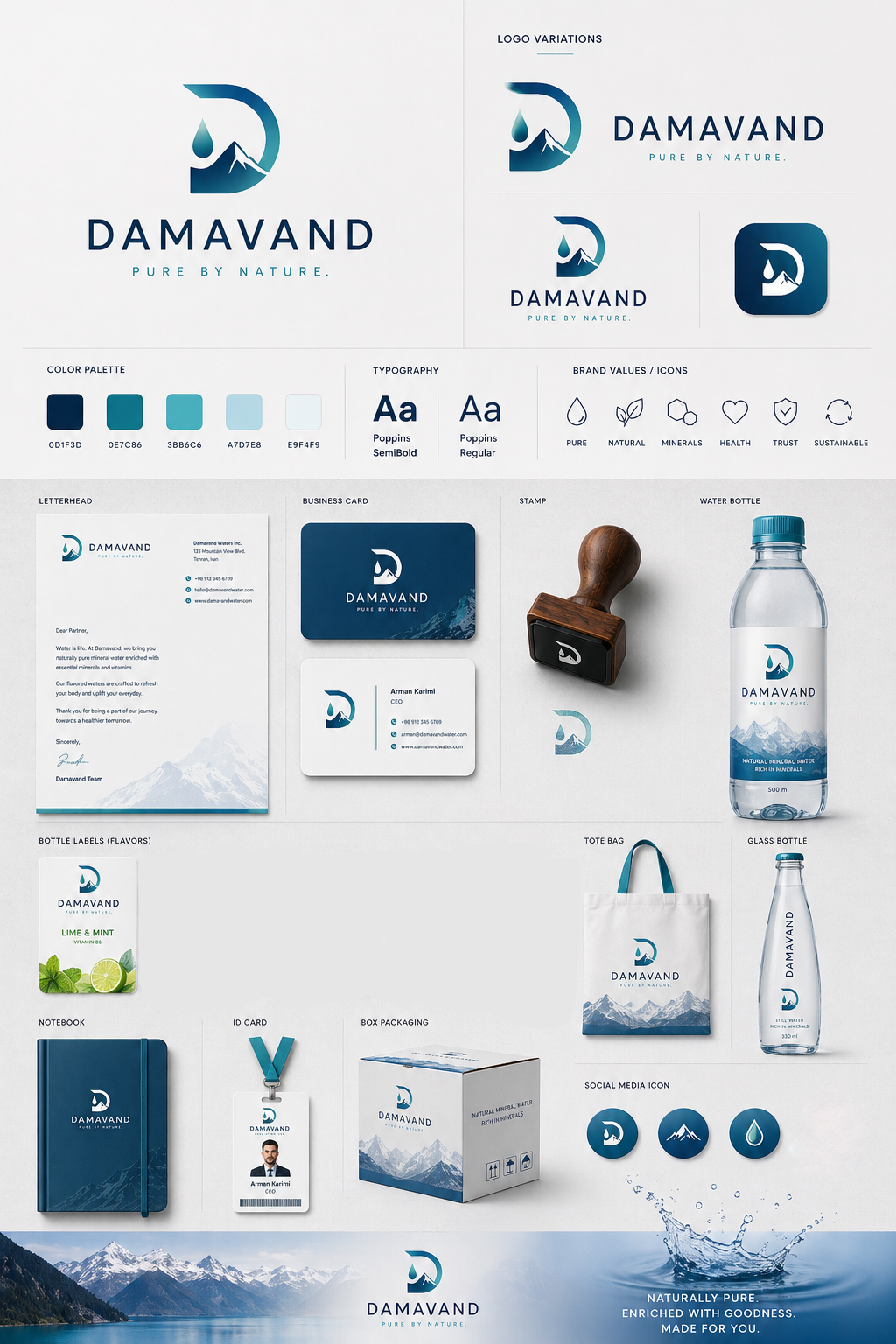 Damavand graphic identity