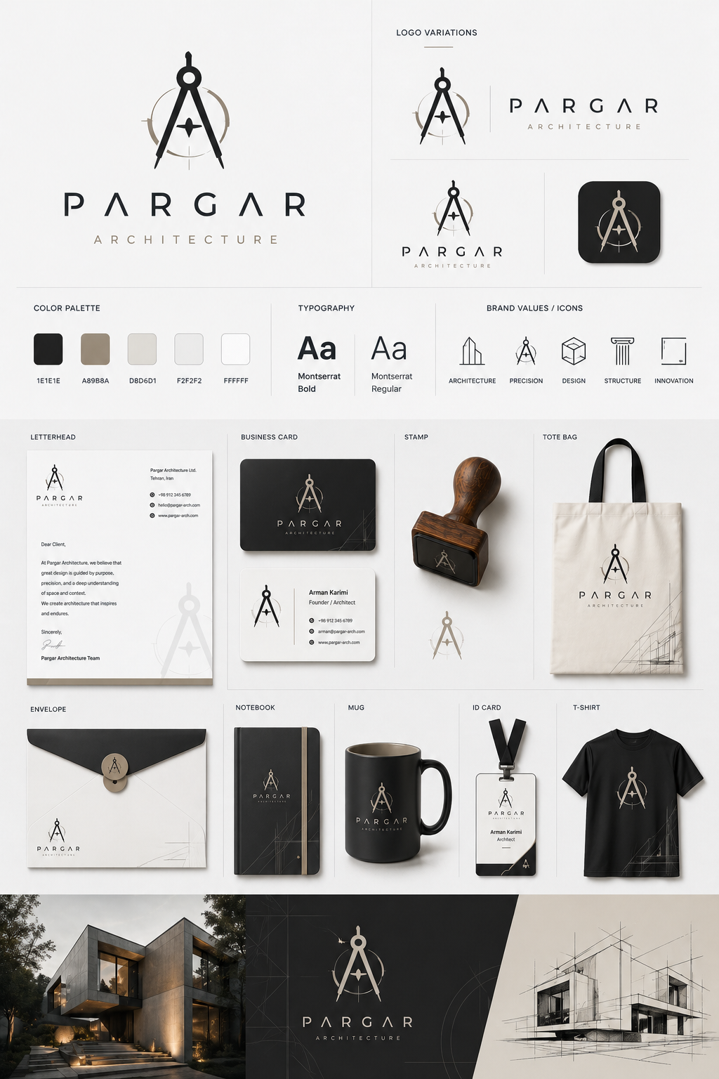 Pargar logo identity