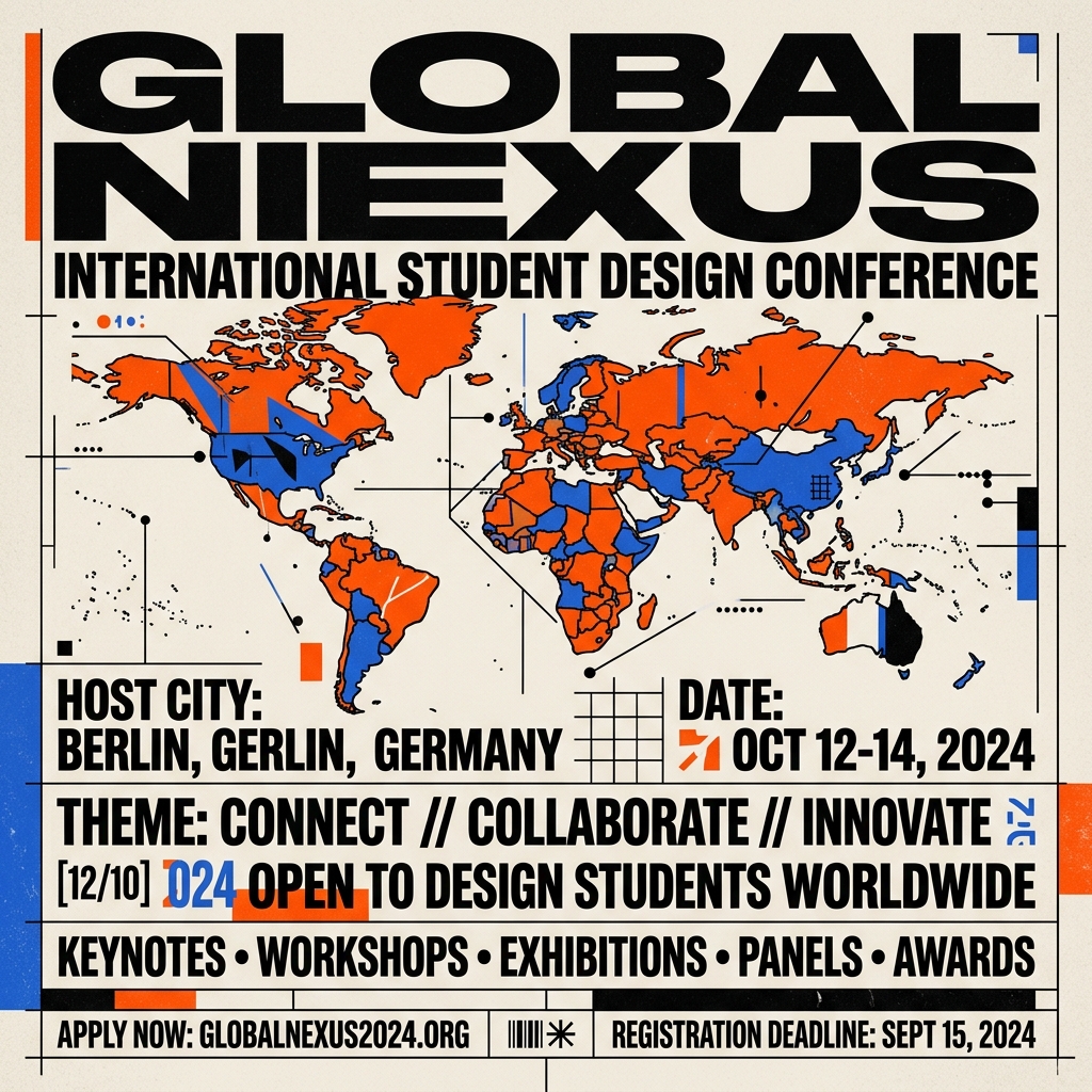 International event poster sample