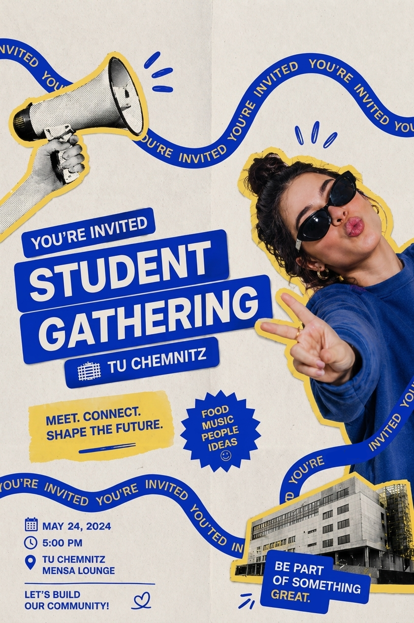 Student gathering poster sample