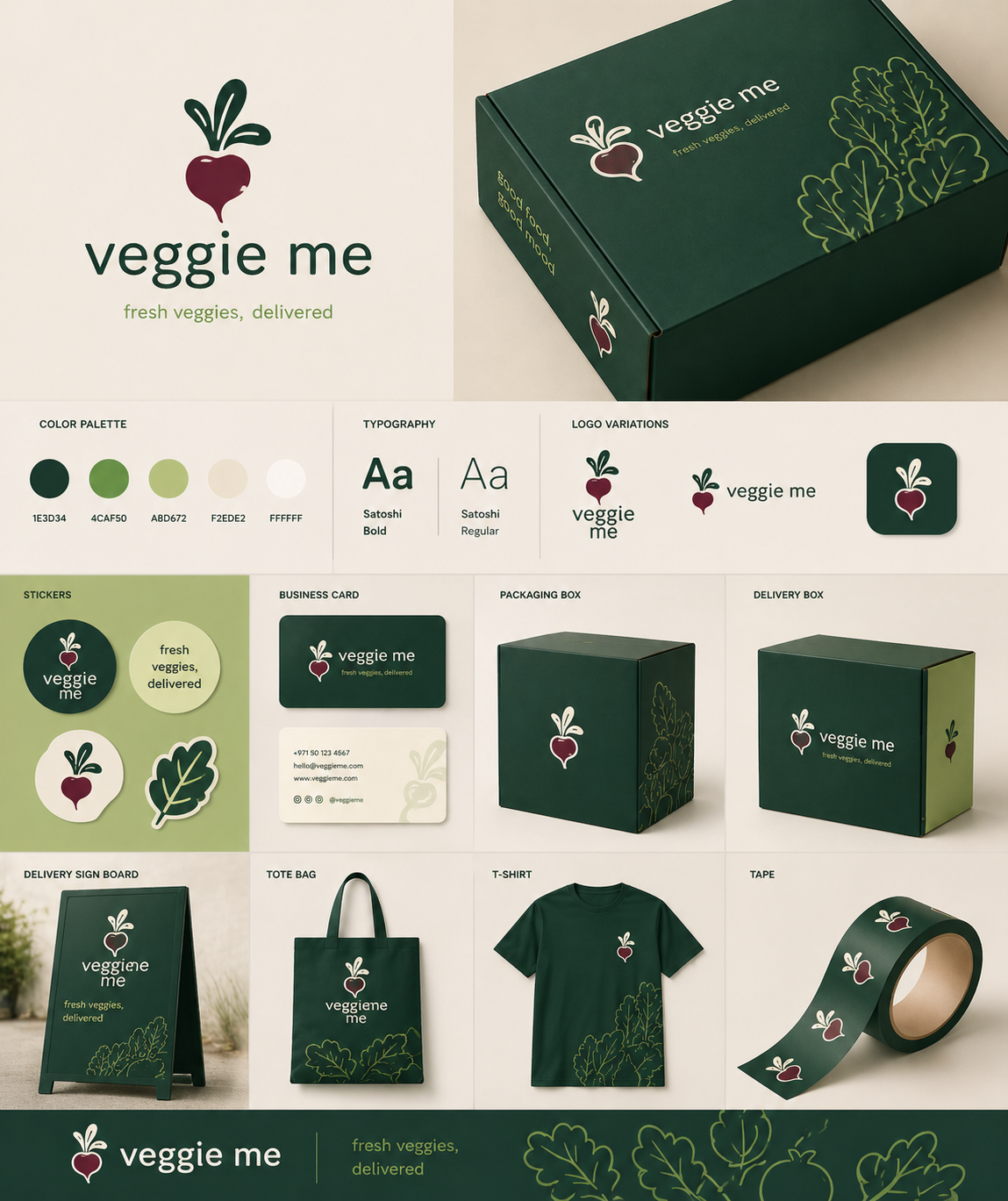 Veggie Me branding assets