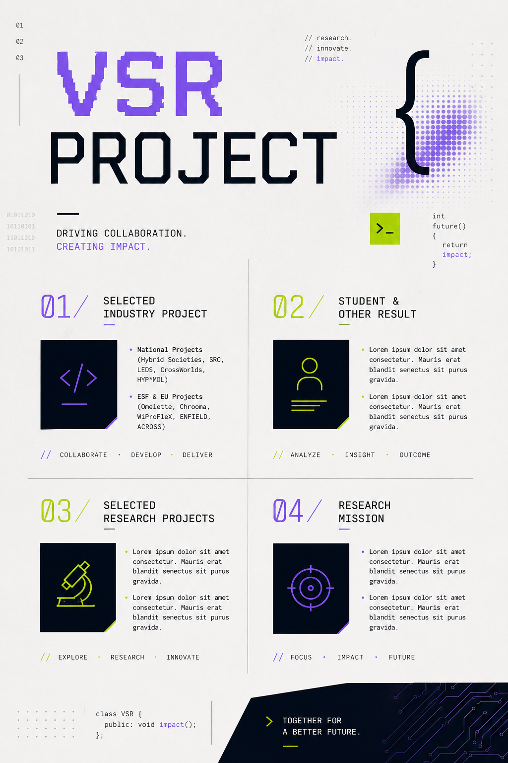 VSR project poster sample